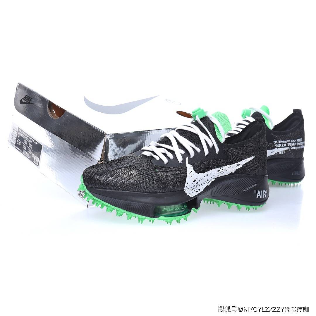 慢跑鞋 Off-White Nike Air Zoom Tempo NEXT%竞速马拉松低帮气垫慢跑鞋 CV0697-001