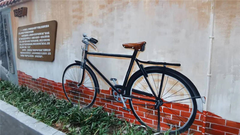 伍家城投老旧小区改造文化墙绘出身心栖息的家园