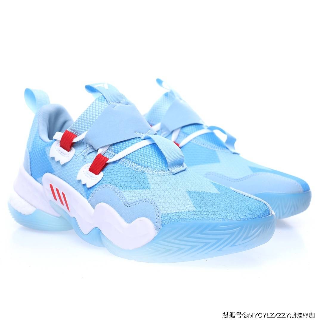 文化 Adidas Trae Young 1&quot;Cotton Candy&quot;特雷·杨1代低帮运动篮球鞋 H689