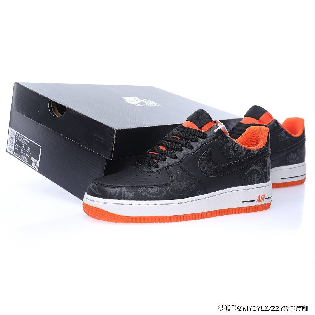 图标 2021恶作剧之夜万圣节耐克Nike Air Force 1 '07 空军一号运动板鞋 DC8891-001