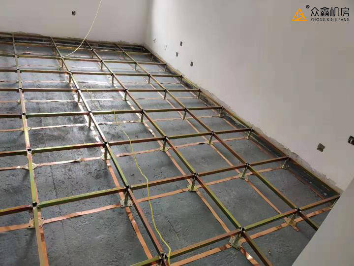 机房防静电地板下面铺设的铜箔施工方法