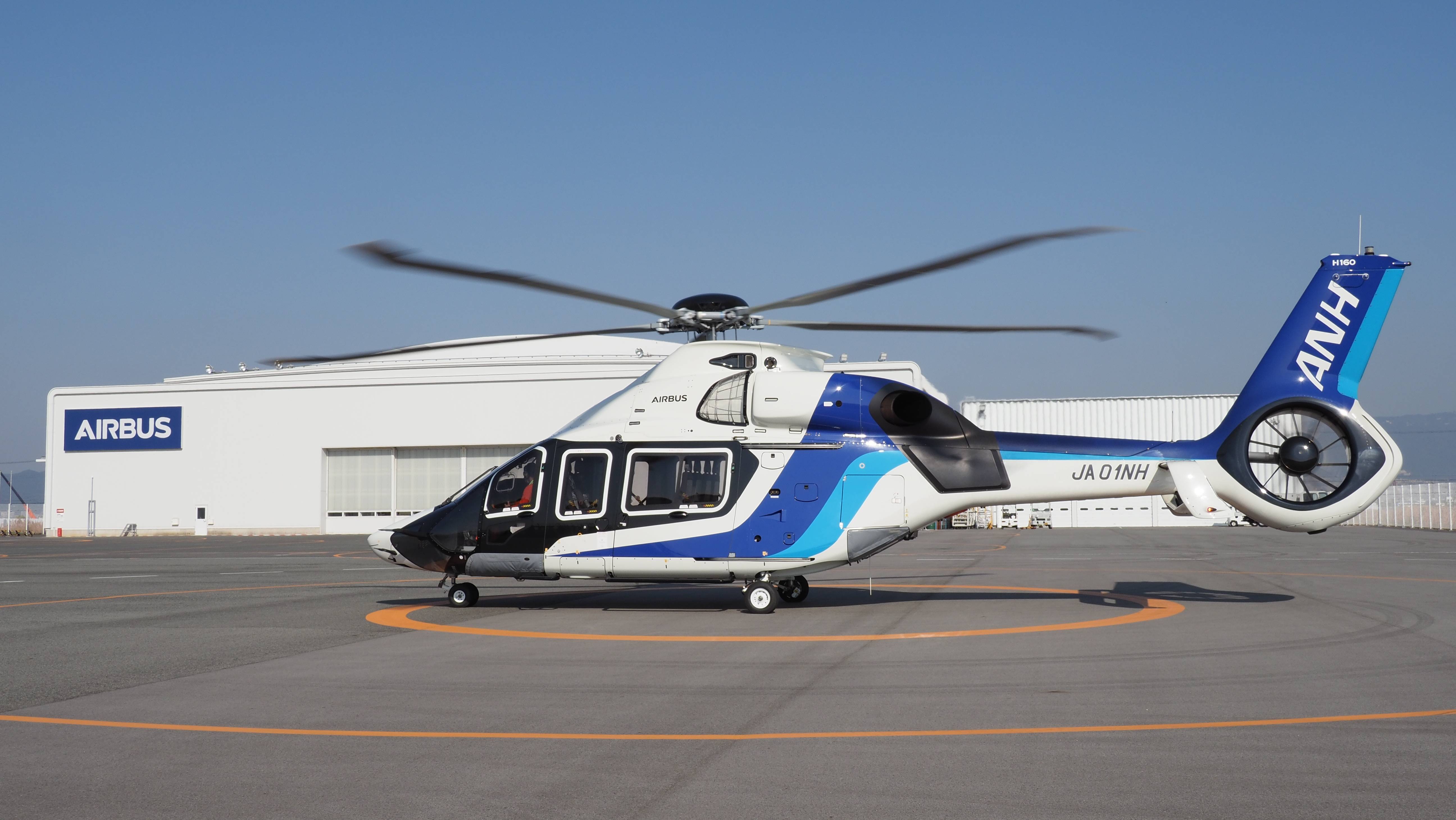 空中客车交付全球首架h160直升机