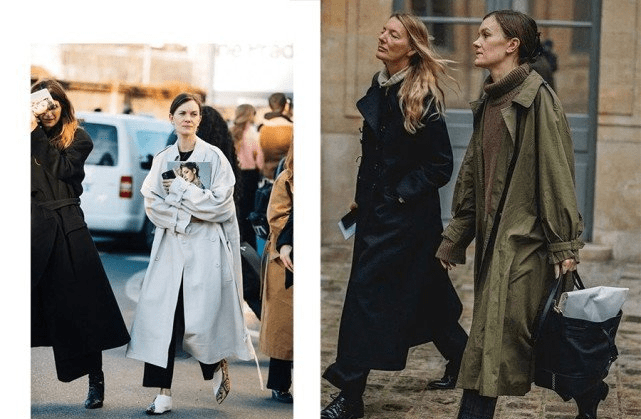 大衣 穿上身比较显慵懒随性的直筒大衣与茧状大衣比较适合文艺知性风