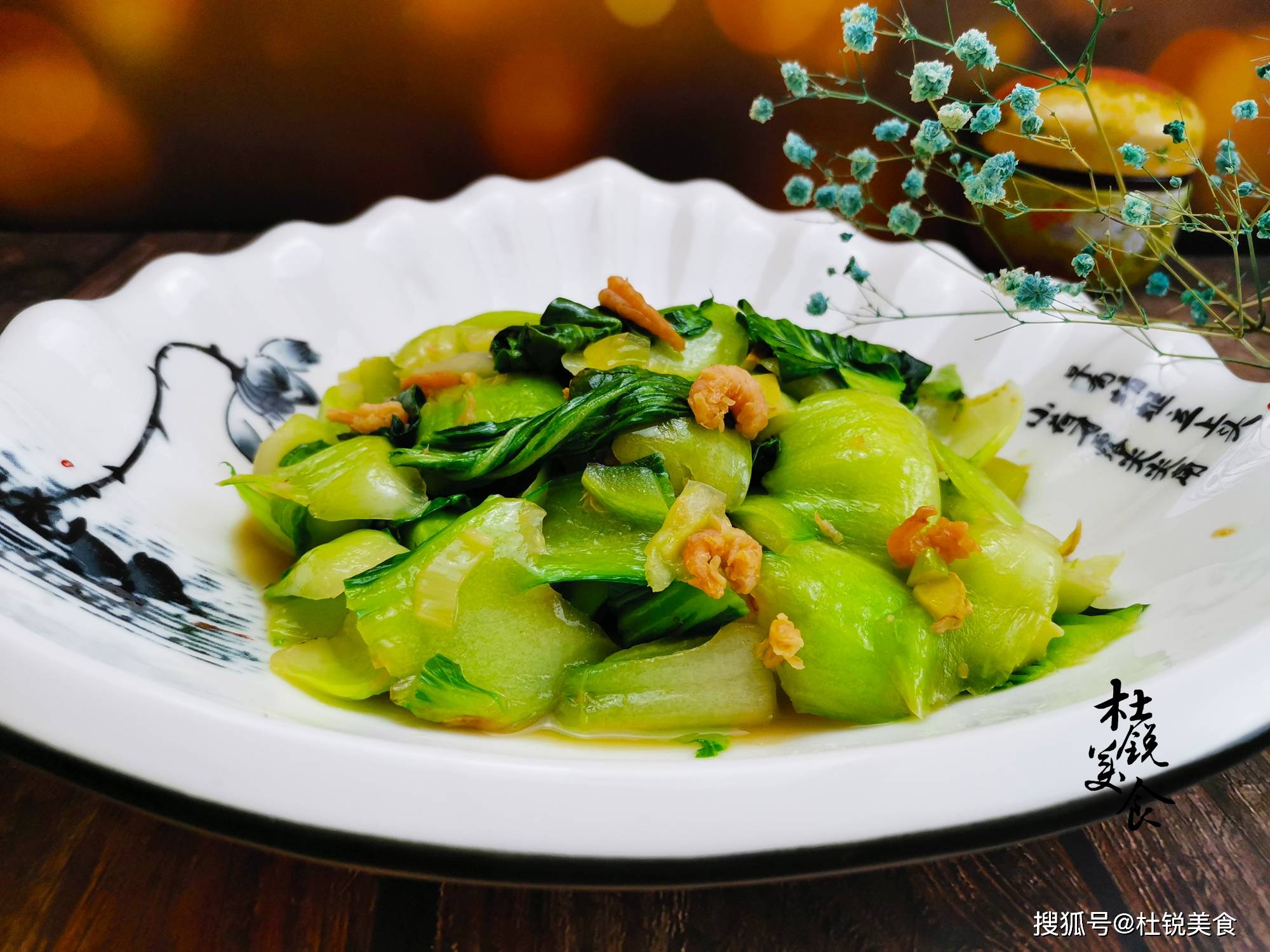 原创炒海米油菜首要1步有人常忽略把鲜味全扔掉难怪菜不鲜香