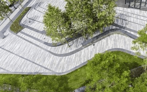 醉美石材折线景观_韵律感_坦途_走点