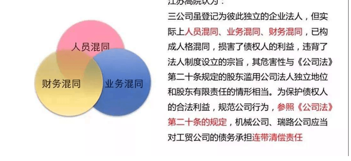 公司人格混同如何认定及法律后果