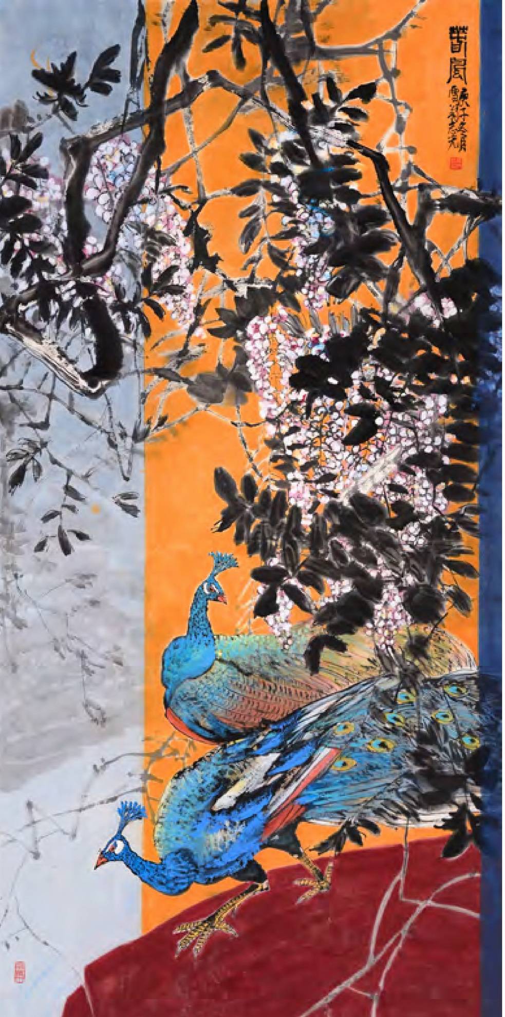 迎新2022||人民美术家画家冯志光恭贺新春_作品_中国_阖家欢乐