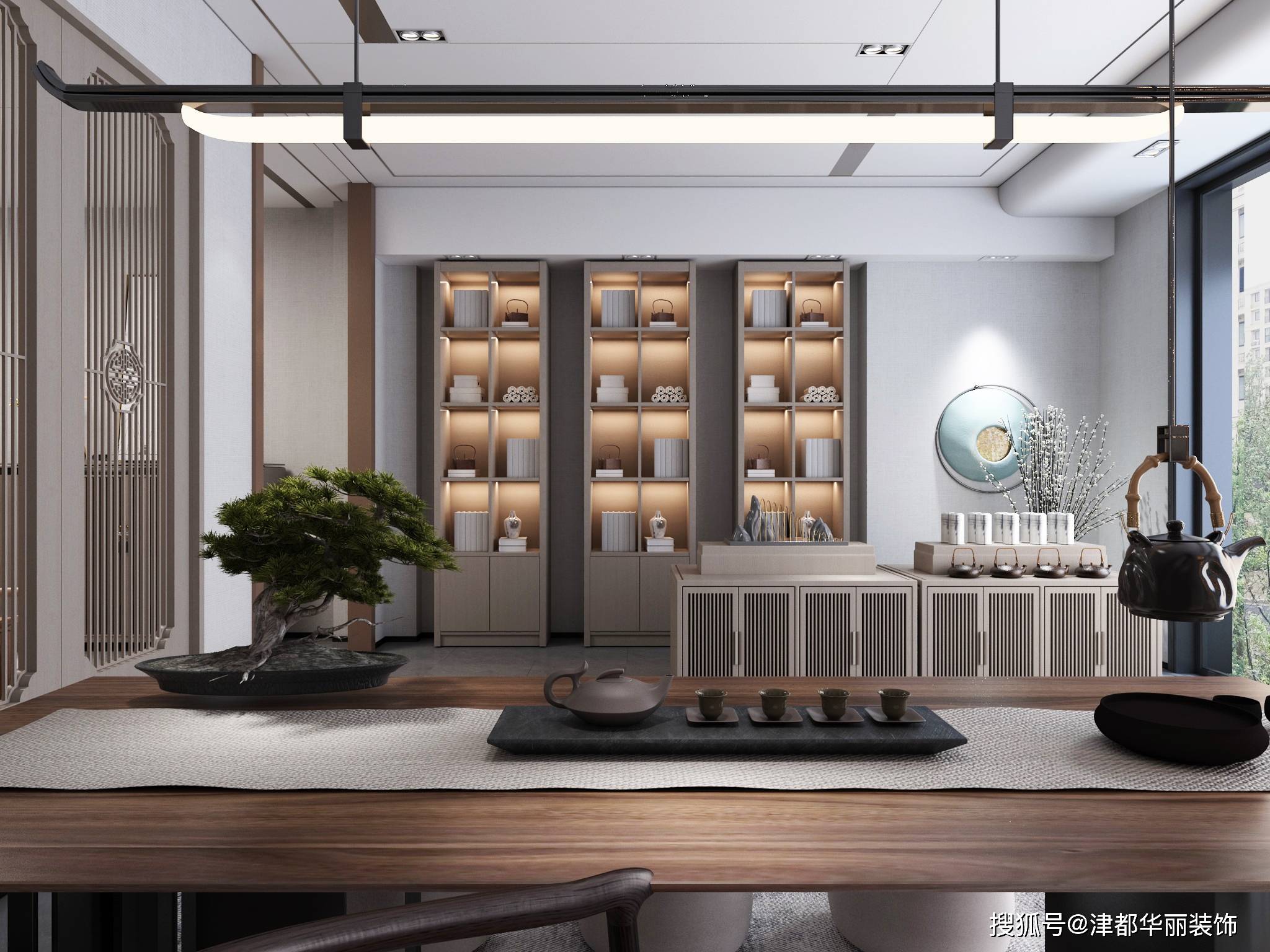 银川装修公司|津都华丽|银川赵邦茶业装修设计方案鉴赏