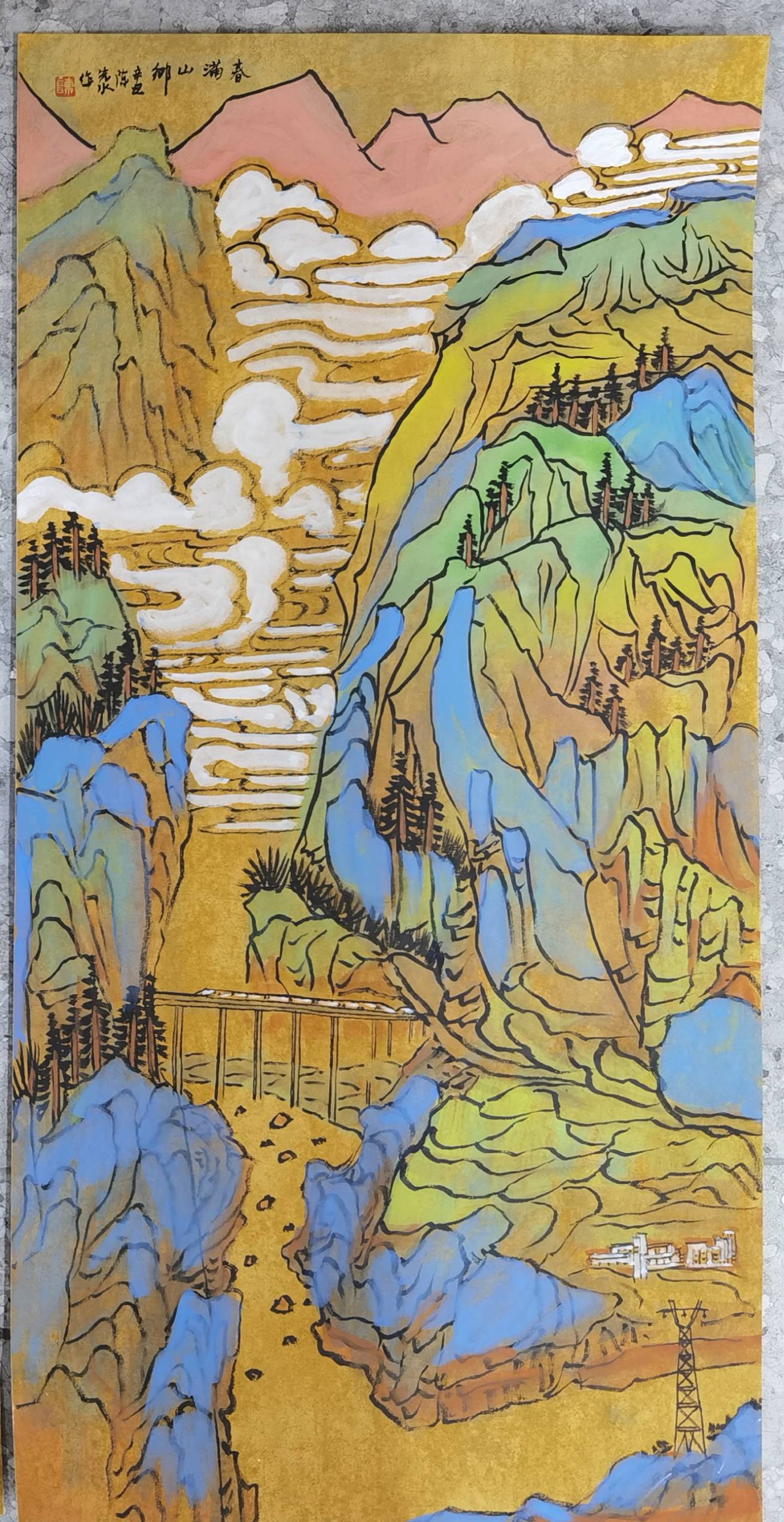 国家博物馆收藏陈先水作品长城雄风