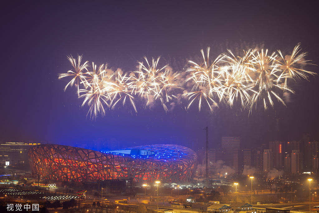 北京冬奥烟花图片图片