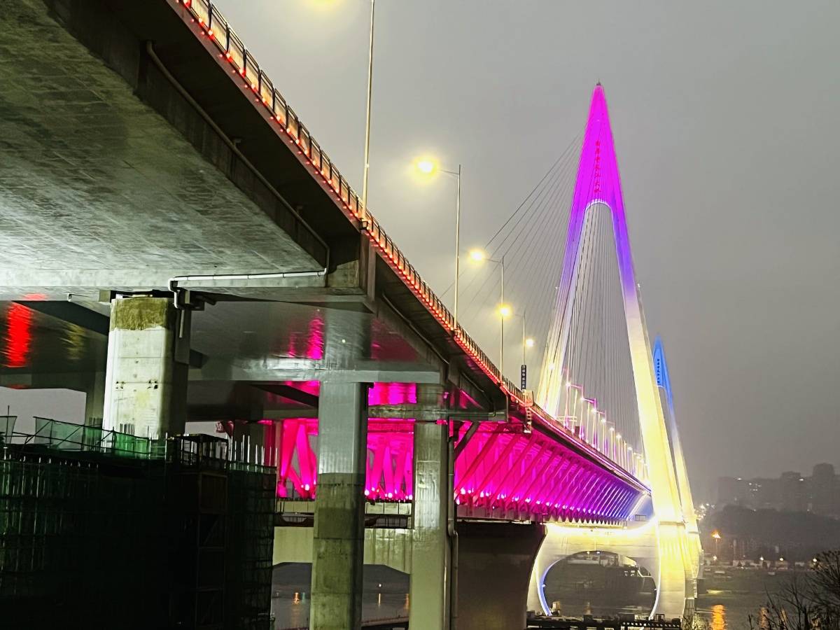 世界跨度最大公轨两用桥在重庆通车全长约36公里