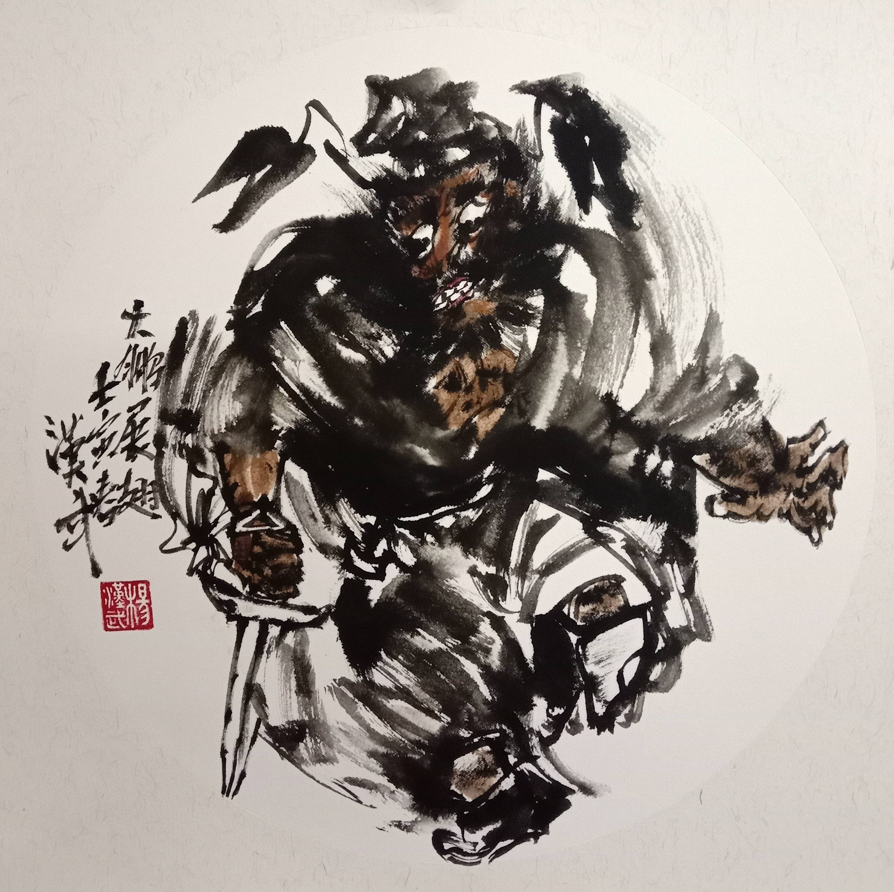 杨汉武|持剑斜顾，呼之欲出——钟馗画家杨汉武作品欣赏