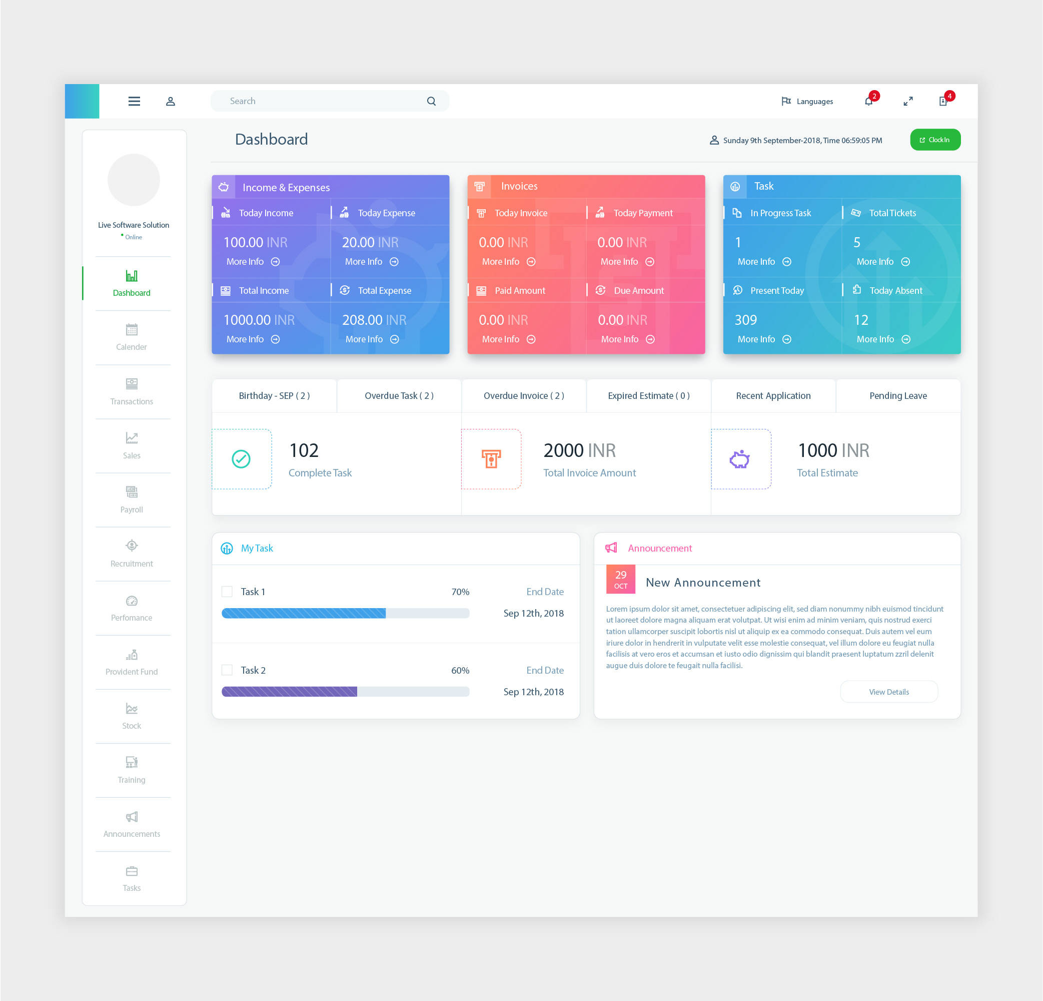 数据可视化运营平台科技后台ui设计界面图表模板矢量ai设计素材图