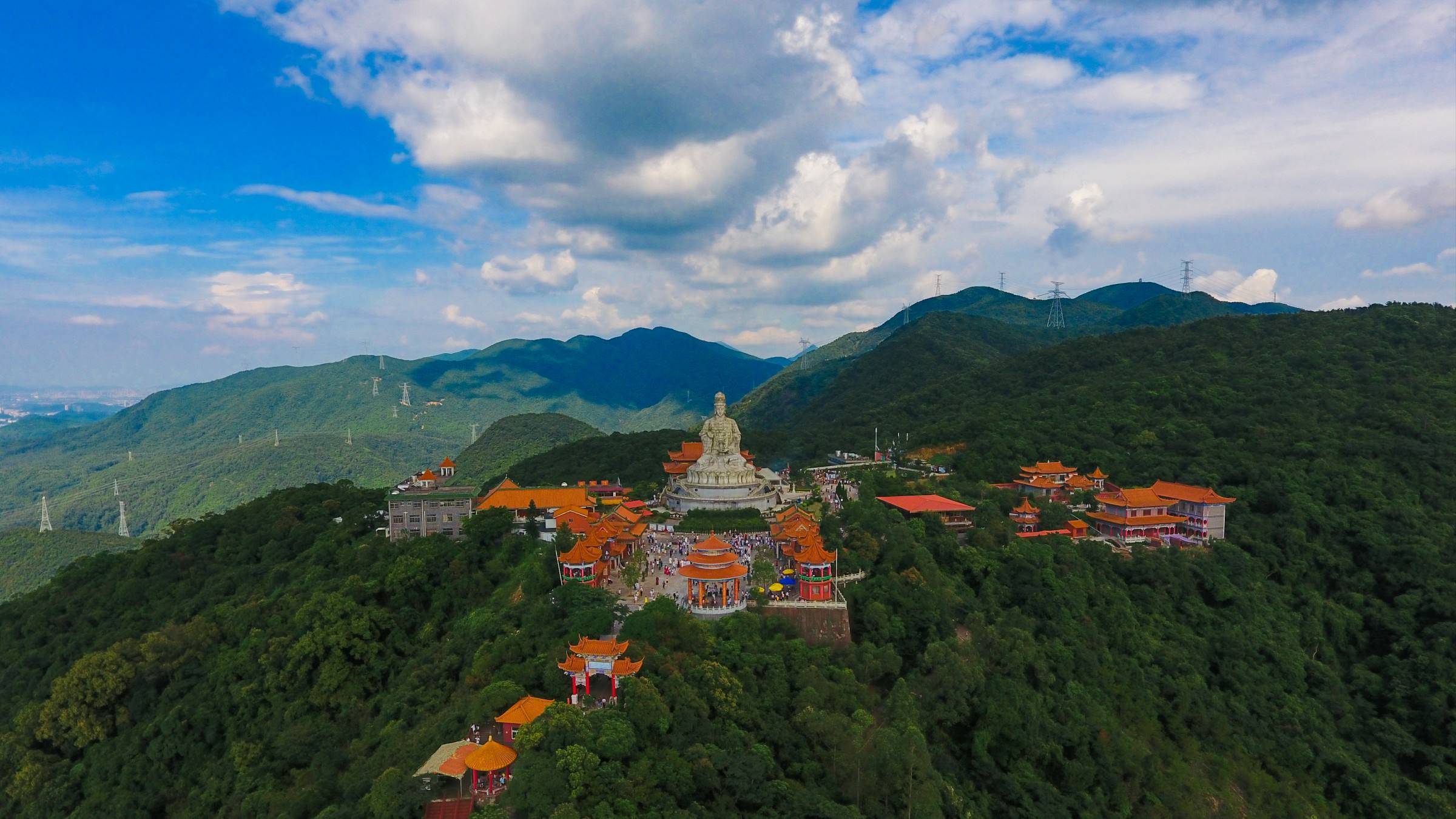 东莞观音山全景图片图片