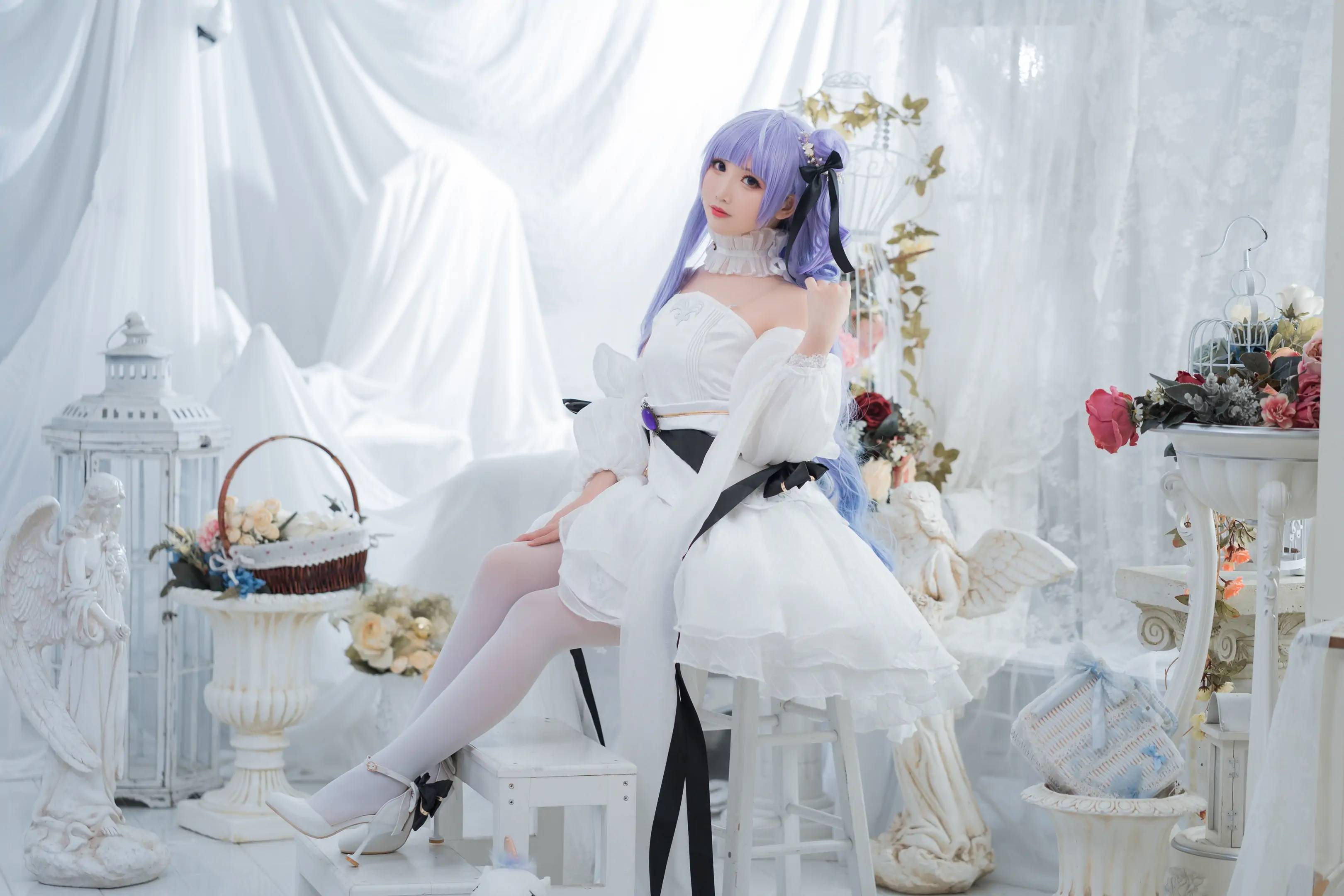 图片 cos：碧蓝航线独角兽婚纱