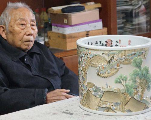 《非遗之美》栏目专访"瓷坛泰斗"王锡良_陶瓷_工艺美术_景德镇