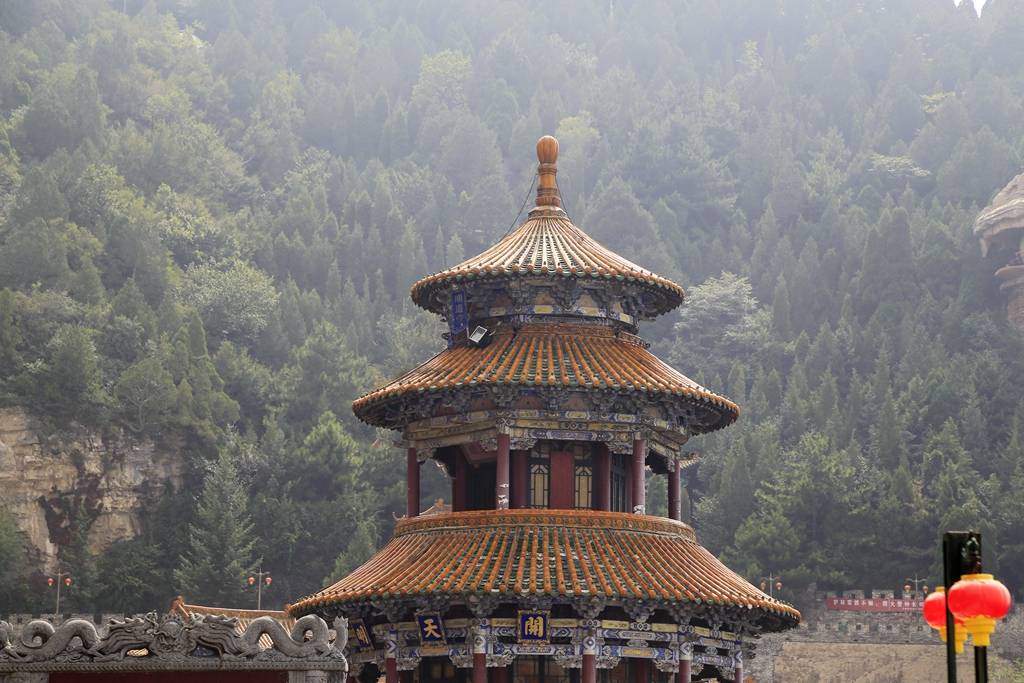 绵山寺庙图片