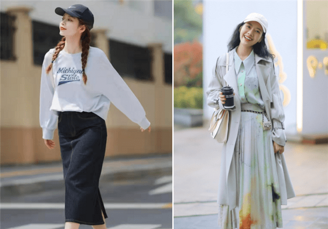 裙子 “懒人帽”才是春天的标配,搭裙子裤子洋气又好看