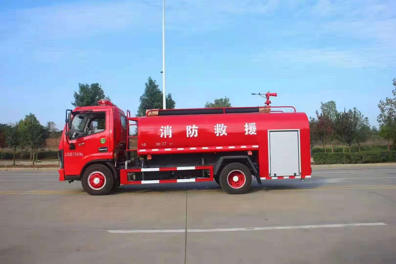 国六东风多利卡4吨消防洒水车介绍