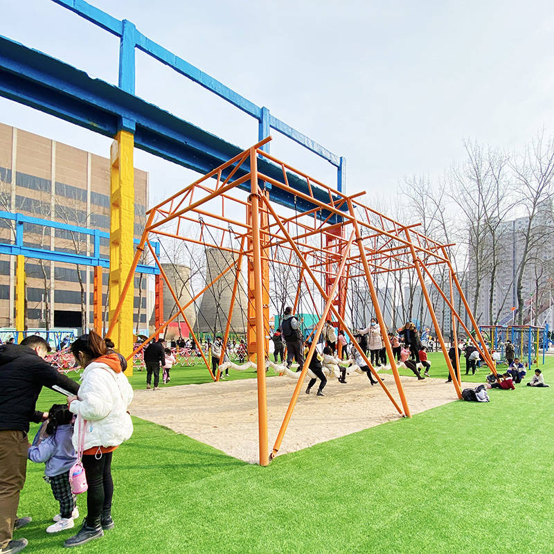 生态公园无动力游乐园设施网红地面多人秋千