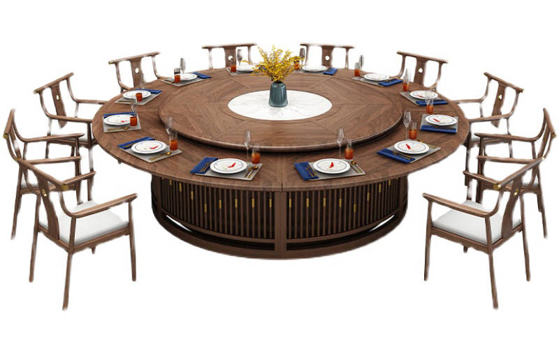 人电动实木大圆桌尺寸是多少呢 人电动餐桌价格高吗 扶手 厂家 配套