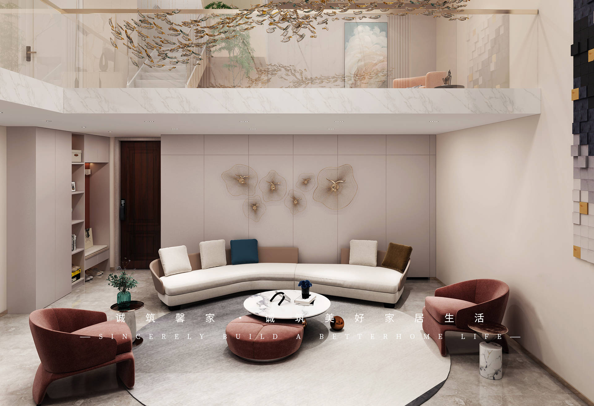 舒适的配色简单的线条完美的展现了轻奢新美学