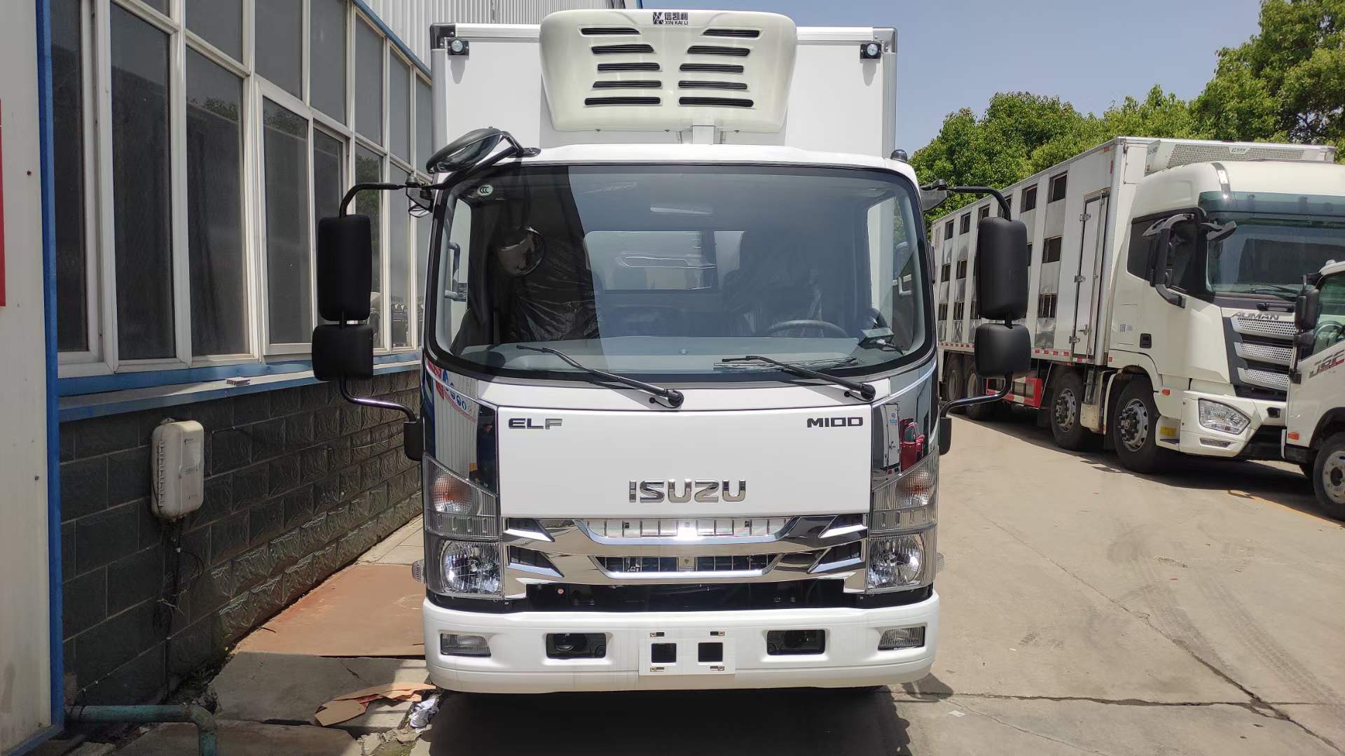 国六五十铃m100蓝牌41米冷藏车凯利零下15度制冷机组凯卓立15吨液压尾