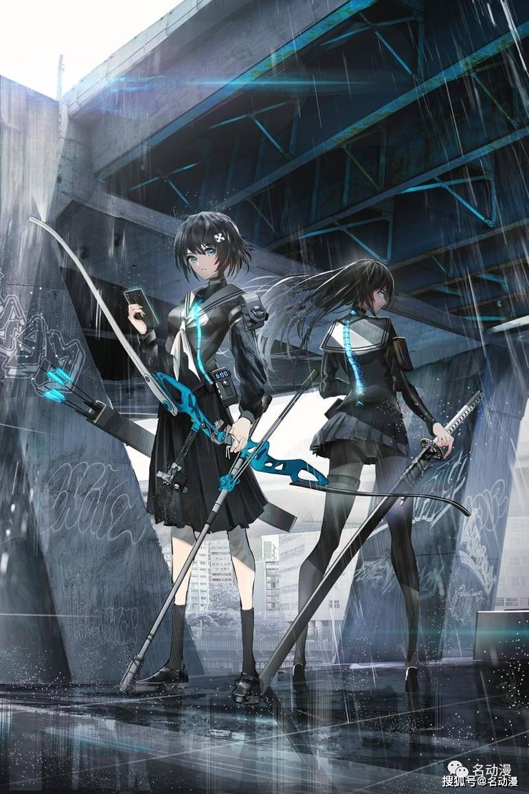 日本插画师swav绘画的科幻风少女人物插画欣赏