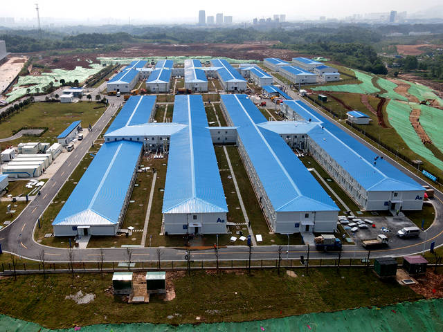 星城速度长沙仲景方舱医院建设全记录附图片