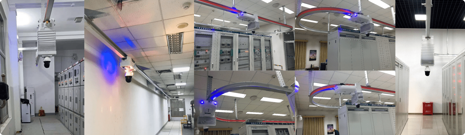 河北雄安新区配电项目-开关站配电柜导轨式巡检机器人的应用