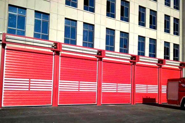 南通消防库硬质快速门_联动_消防车库_应急