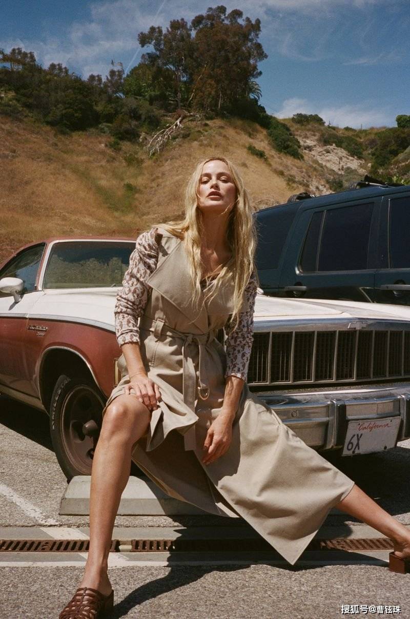 美国超模嘉露莲梅菲时尚芭莎adeam新品摄影