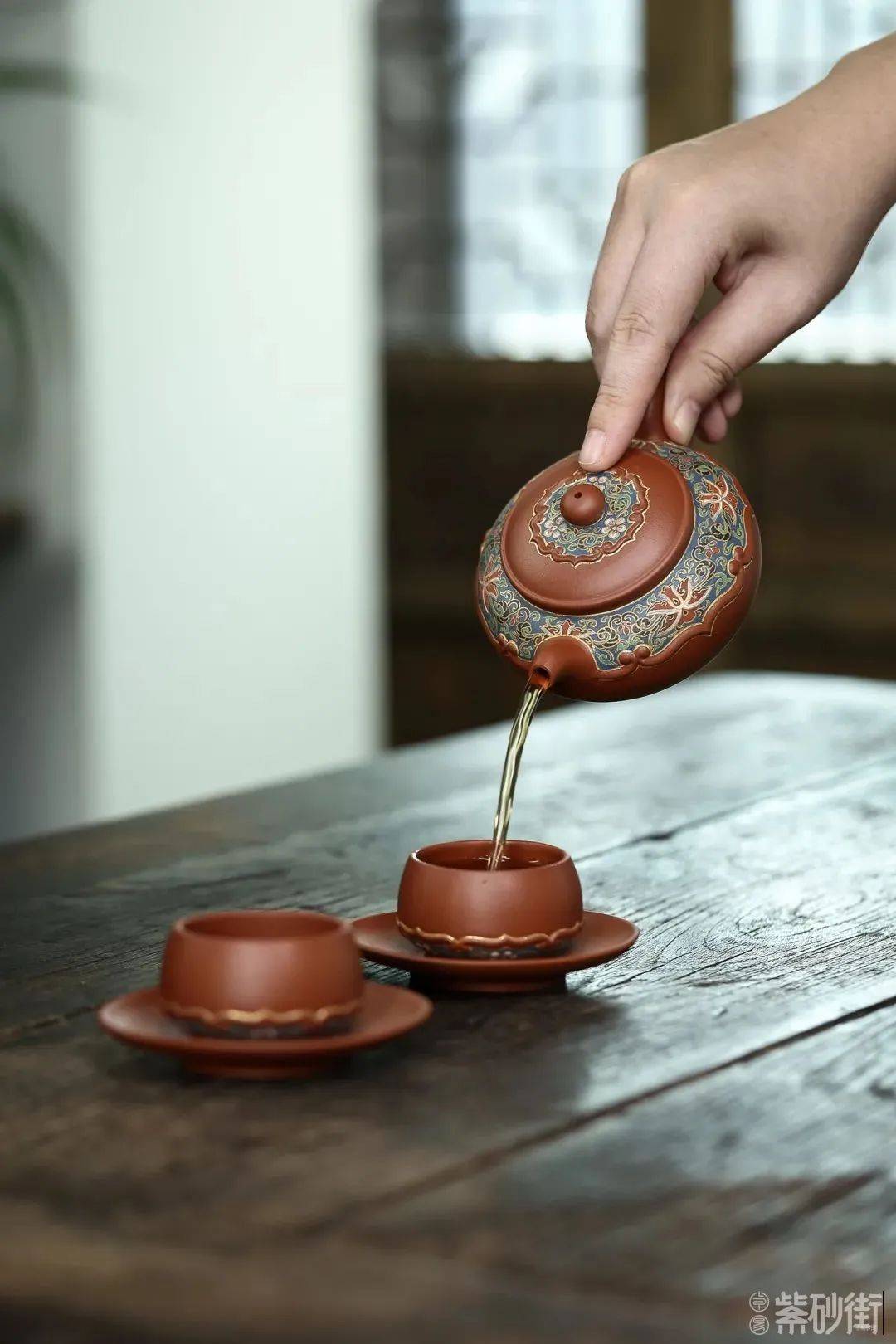 高级工艺美术师【陈美艳】紫砂作品赏析_壶盖_彩绘_如意