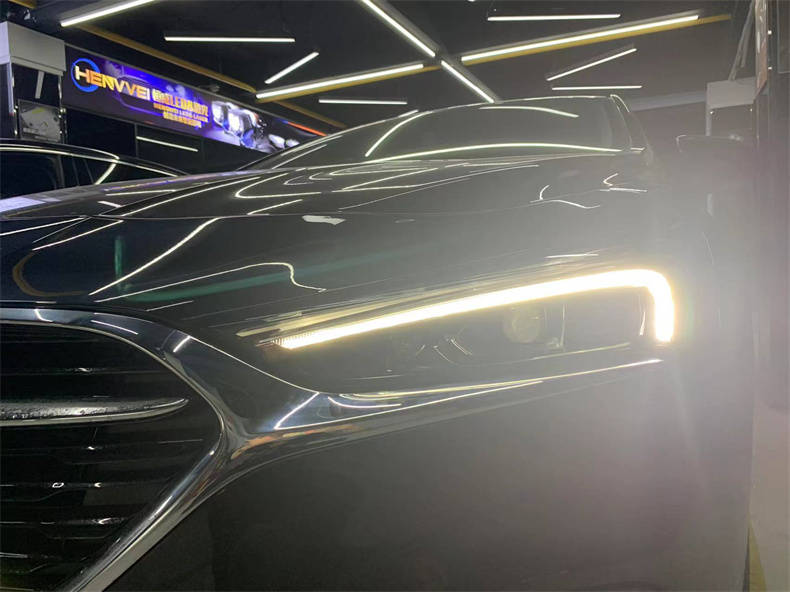 别克新君越原车灯太暗看不清昆山天一车灯带你看解决方案