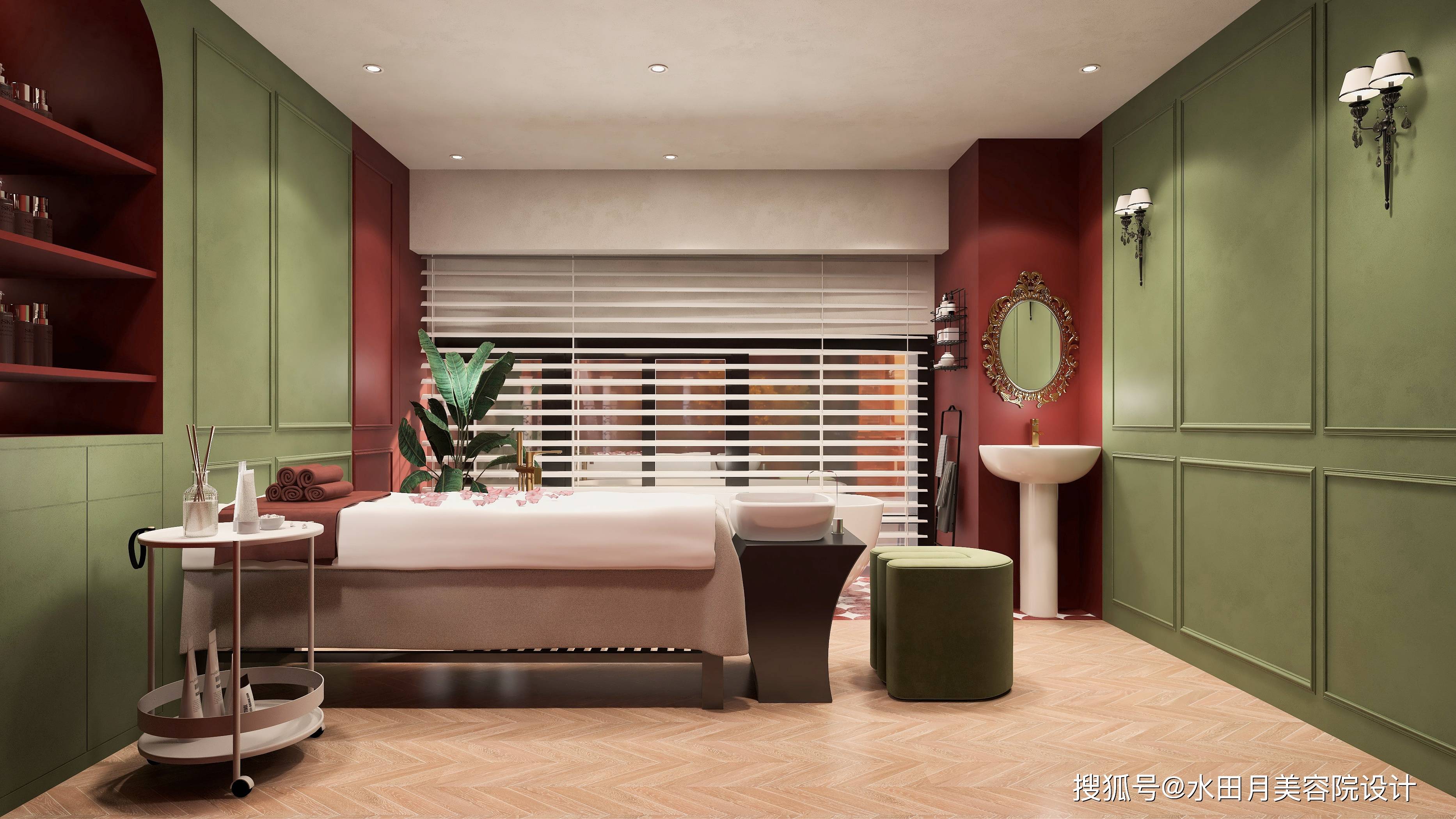 小型美容院装修风格效果丨牙科诊所装修设计丨网红风格装修美容院丨理