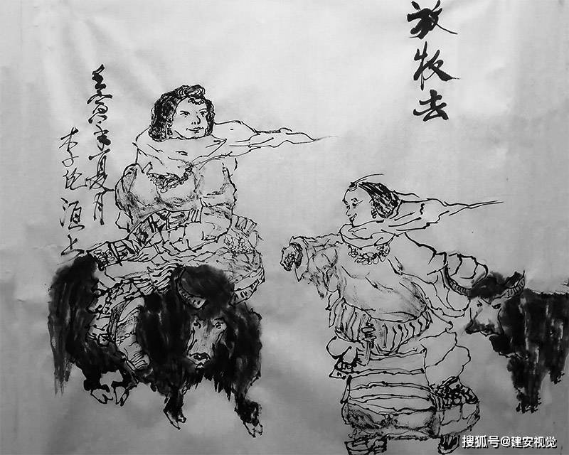 西柏坡,我用了三天时间,将心中的西柏坡大致画了出来_周总理_中国