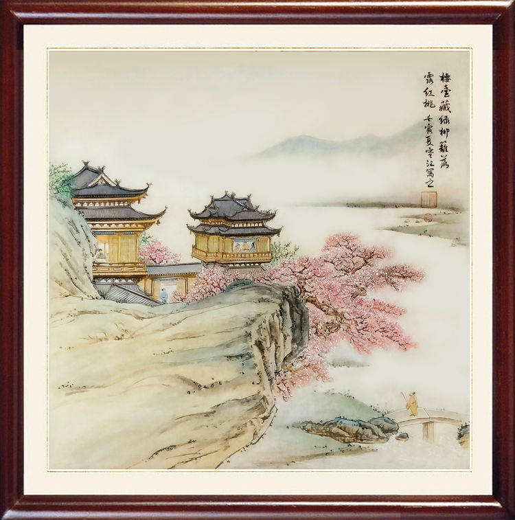 楼閣山水図屏風（別称：月夜山水図屏風）｜作品紹介｜キヤノン