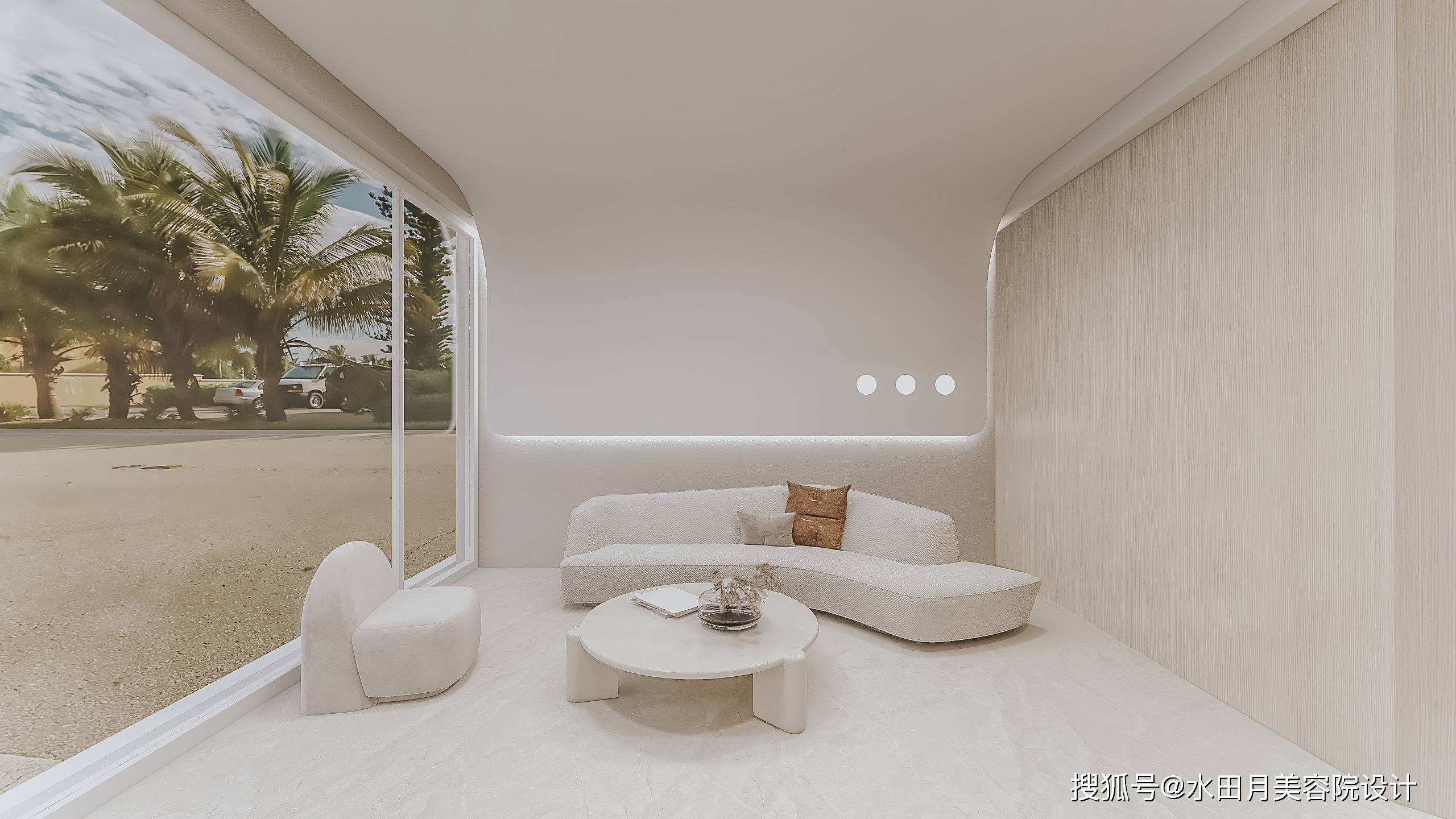 现代简约侘寂风美业设计_装修_美发_美容