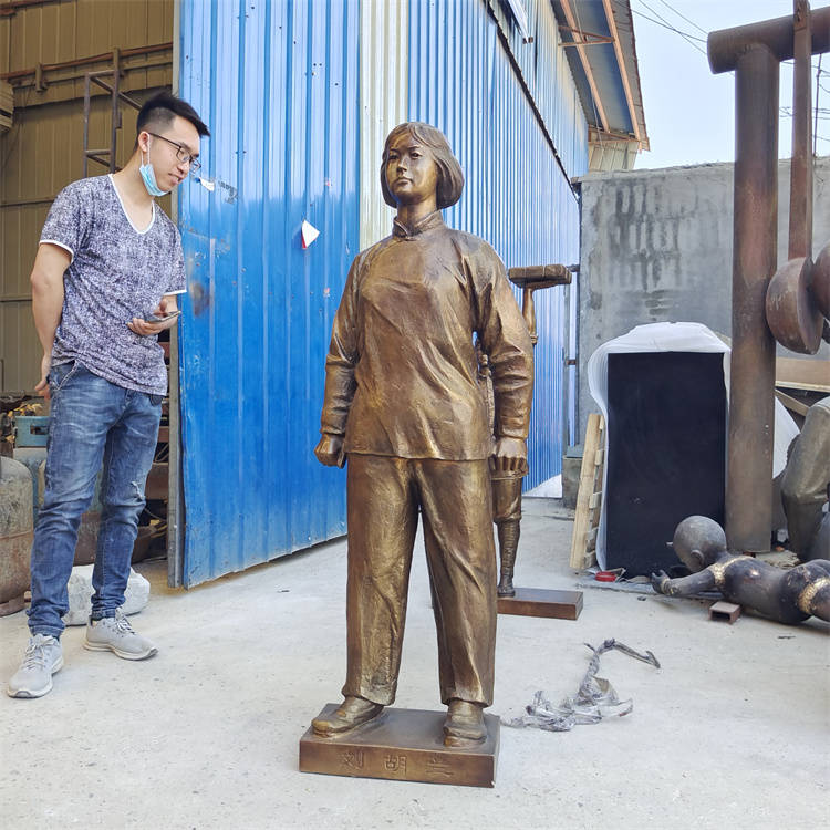刘胡兰人物雕塑名人铜像