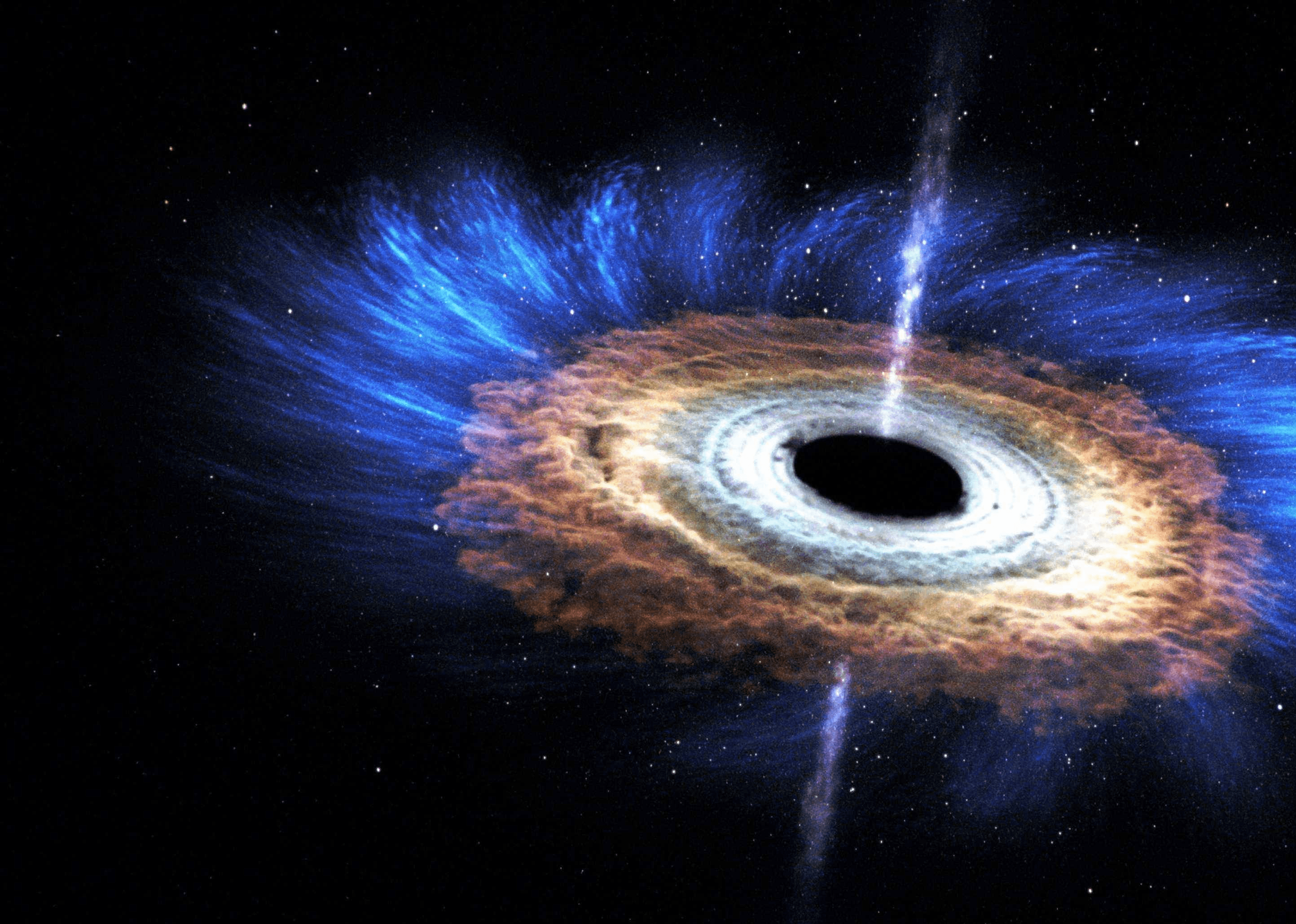 银河系中心黑洞照片图片