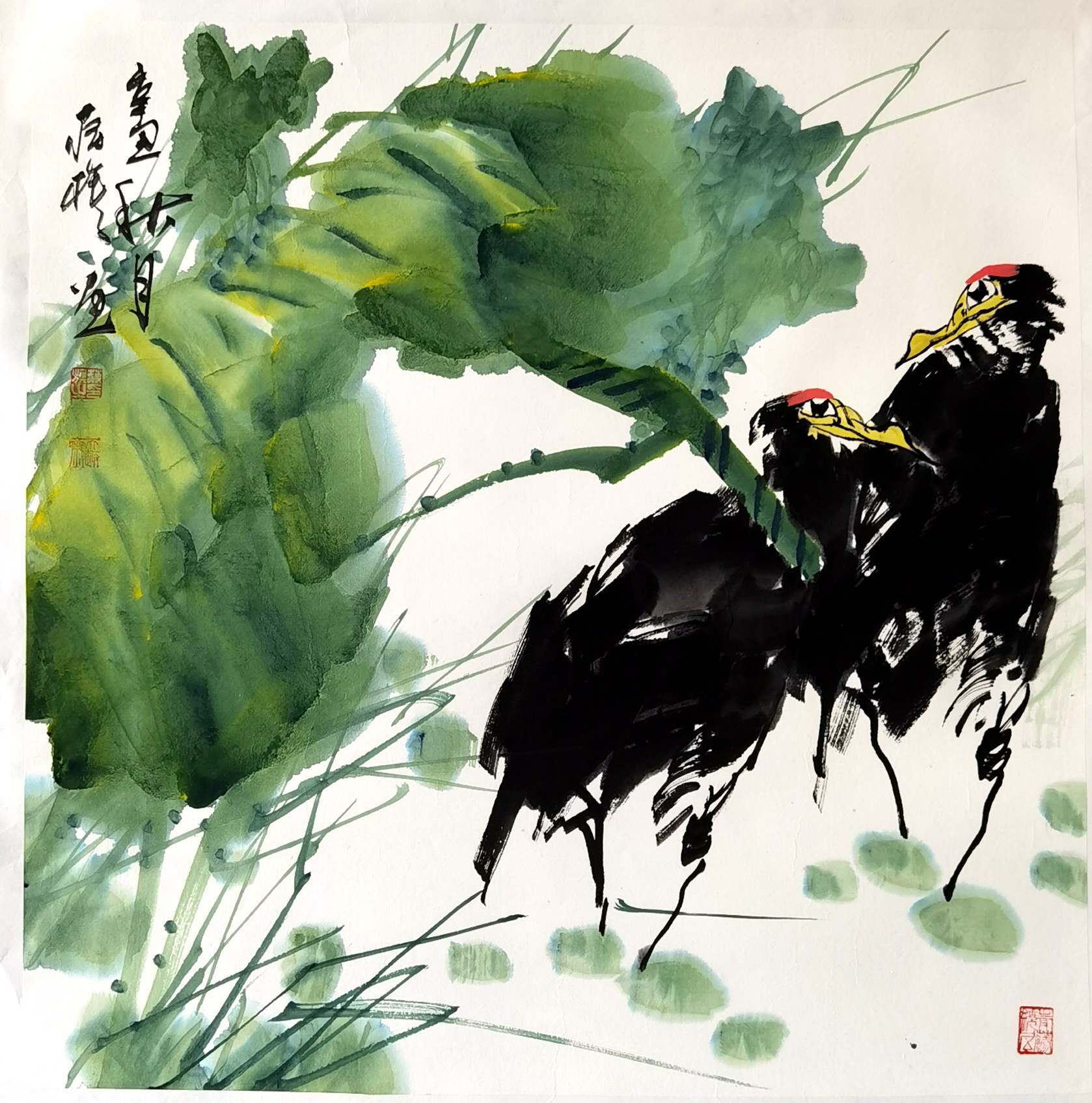 艺术家蒋旗_花鸟画_笔墨_中国书画院