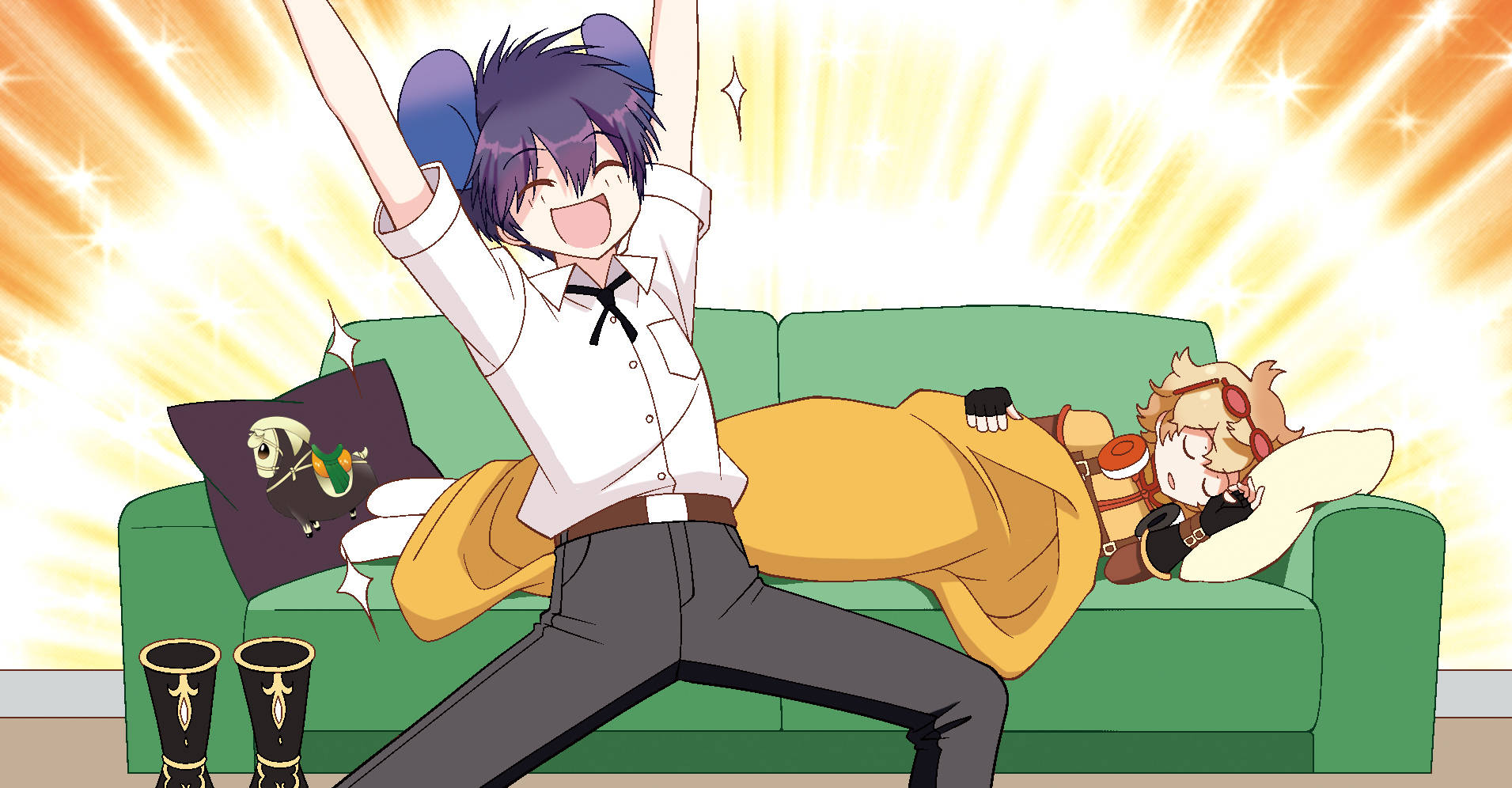 神兽小剧场和黑洞洞交换人生