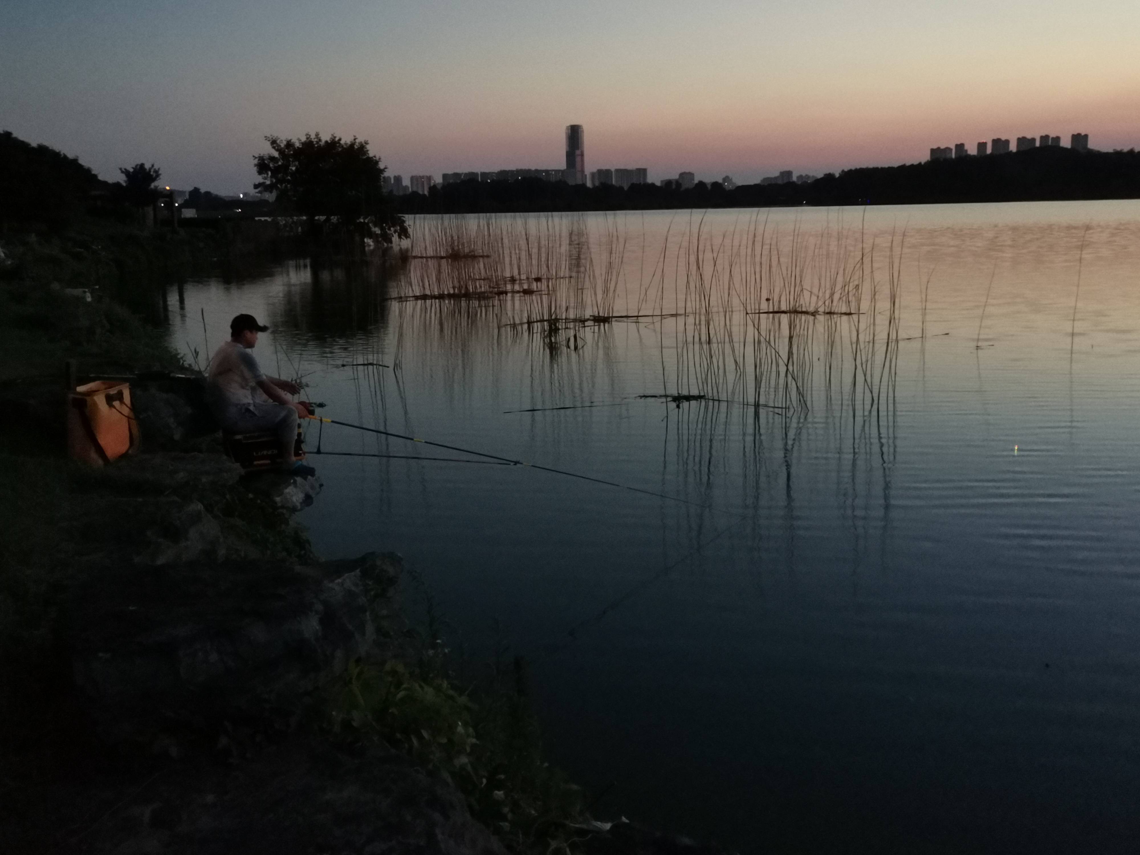 沩水江边观夜钓【2022.7.10.】