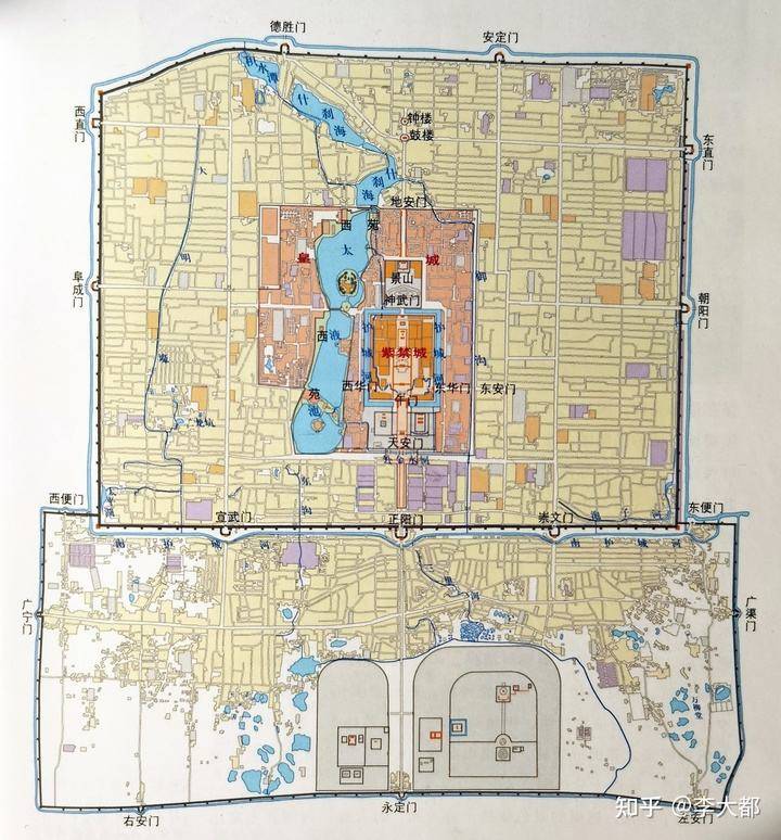 北京城延續幾百年的品字形城牆平面的總體佈局是怎麼確定下來的呢