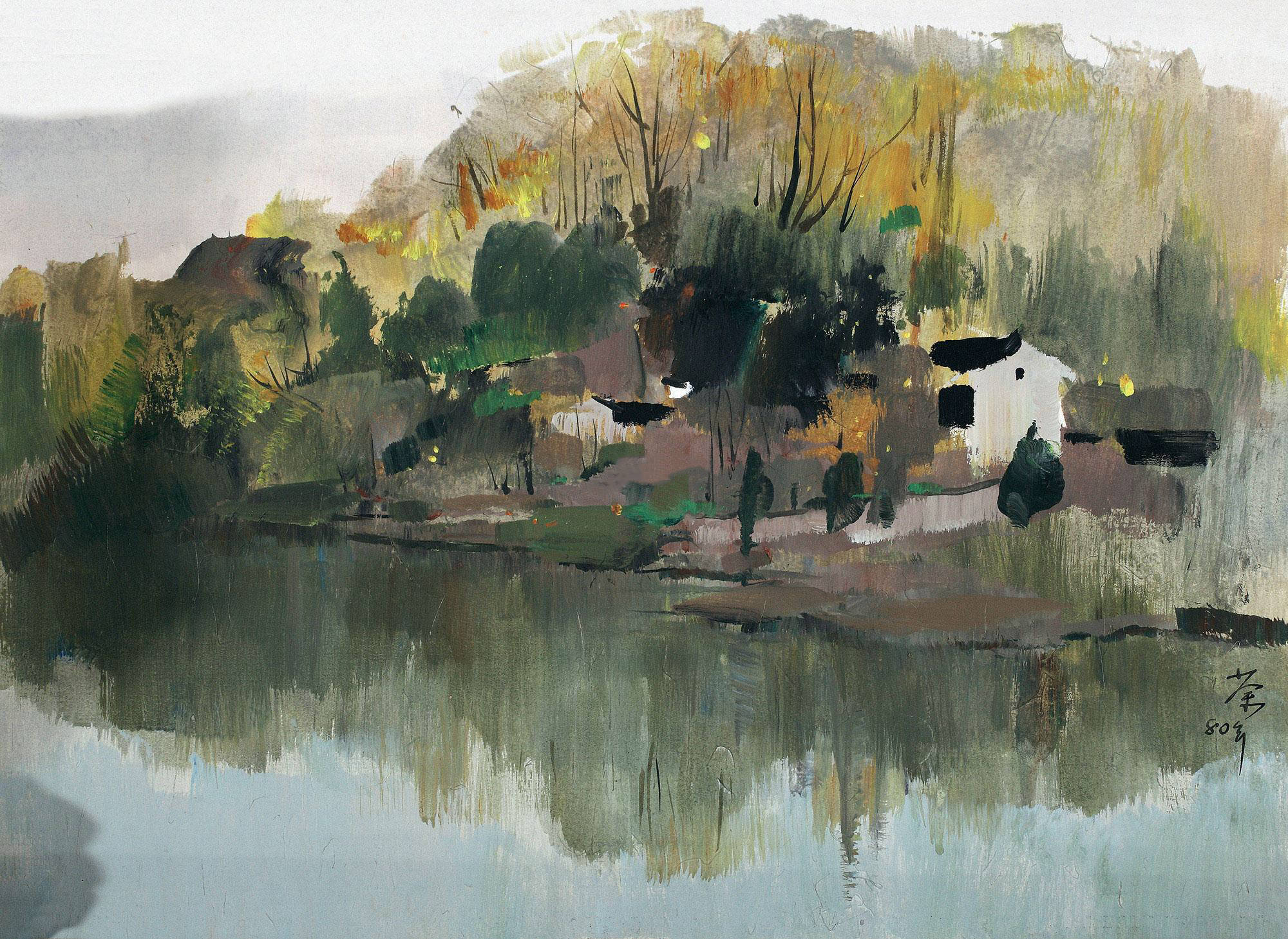 当代著名油画家 吴冠中 作品欣赏-搜狐大视野-搜狐新闻