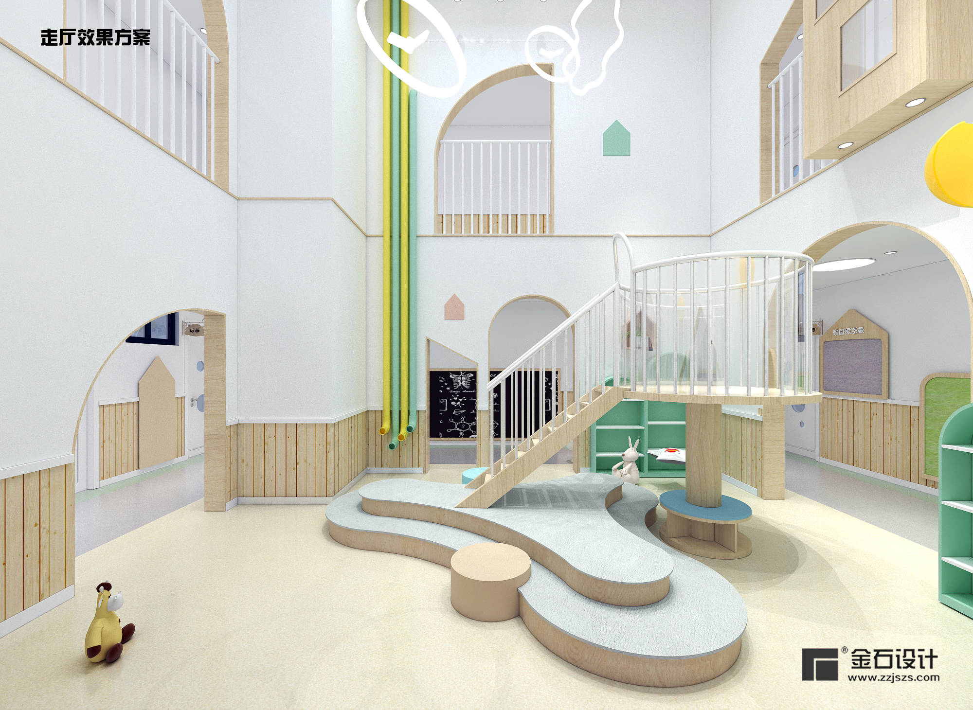 幼儿园中庭设计原则_空间_建筑_采光