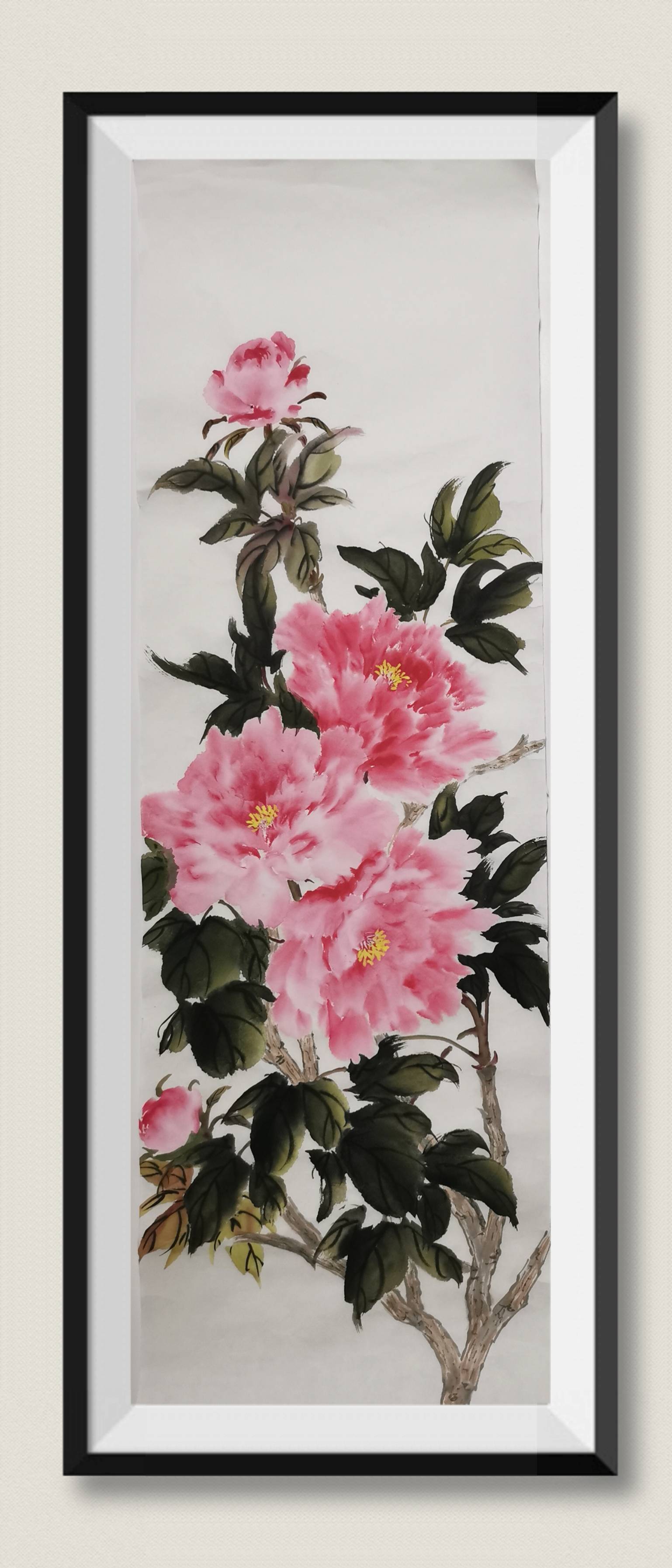 国画牡丹-小写意花鸟画-搜狐大视野-搜狐新闻