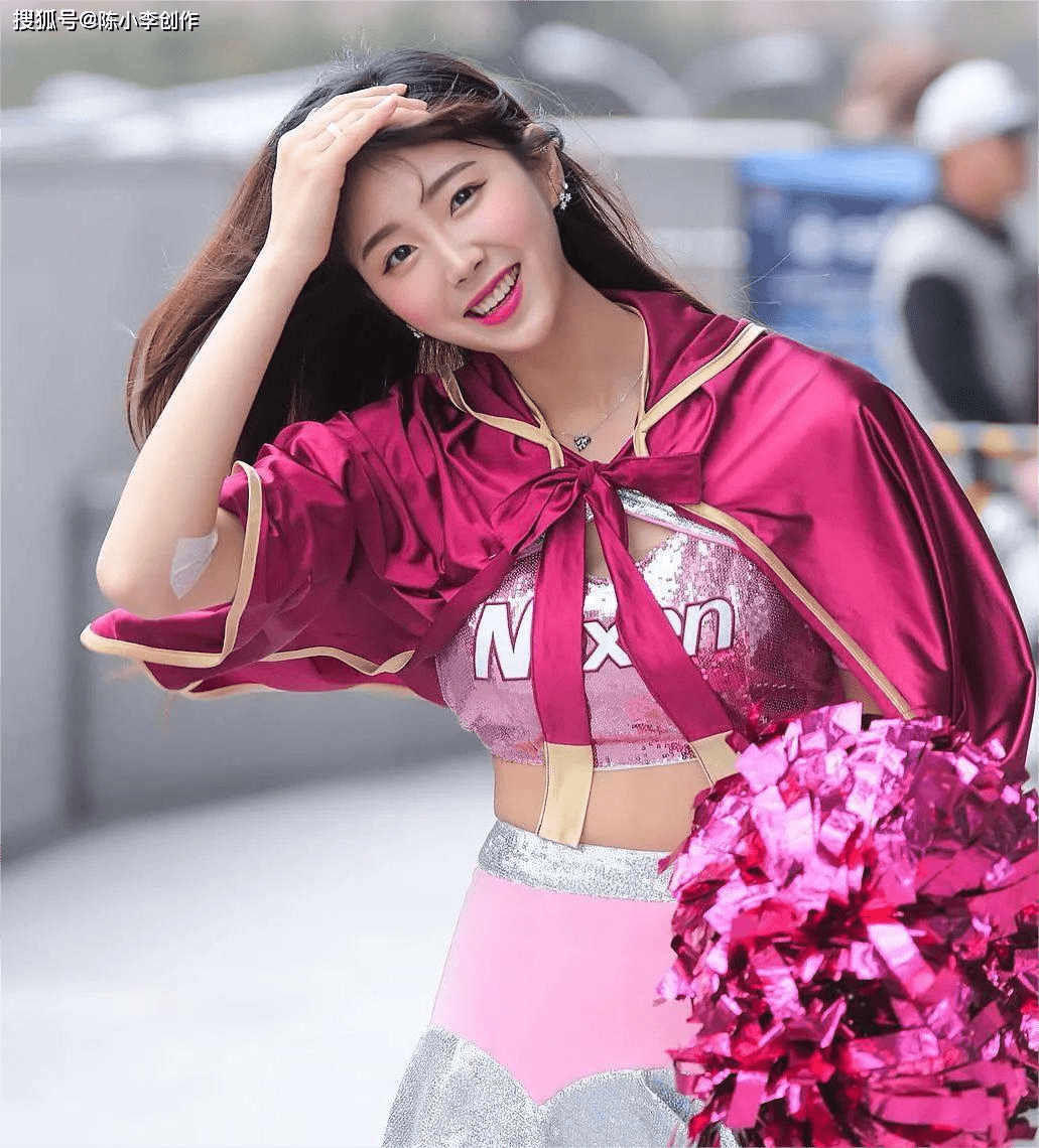 韩国最美啦啦美女安智玄长腿白皙长相清纯可人