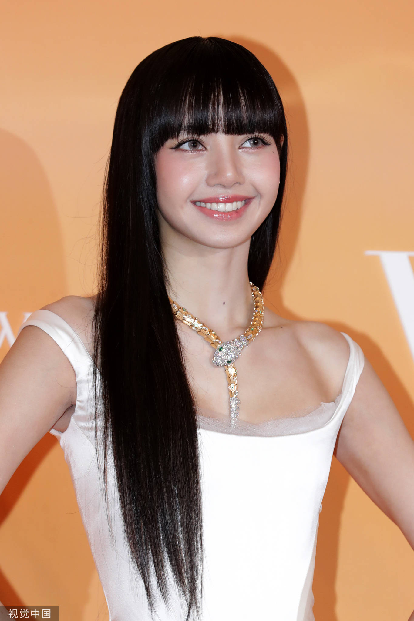 LISA白裙造型和赵露思撞衫 笑容灿烂精致锁骨抢眼-搜狐大视野-搜狐新闻