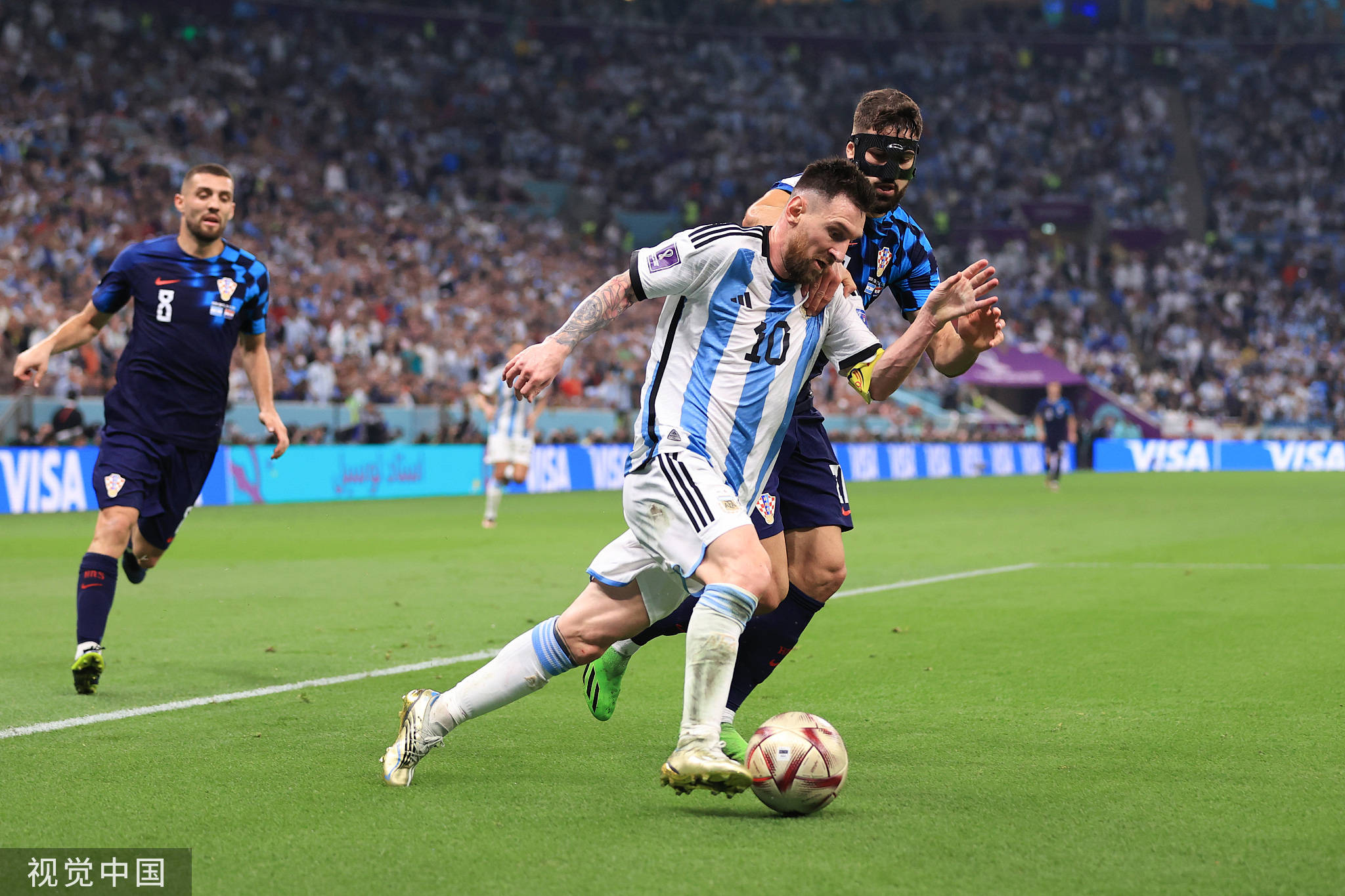 高清图:仅剩一步!梅西传射助阿根廷再入决赛-搜狐大视野-搜狐新闻